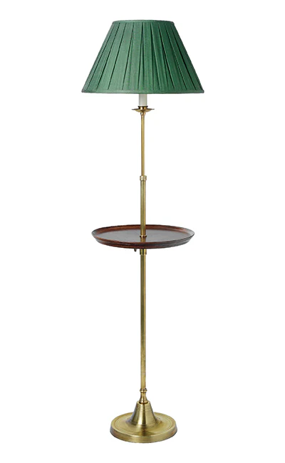F2-008 - Smartie Minor Standard Floor Lamp with 14" Adjustable Lipped Cherrywood Table